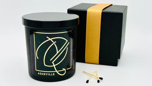 ASHEVILLE AVL Art Deco No. 1920  | Gin and Cypress Berry | Luxury Candle