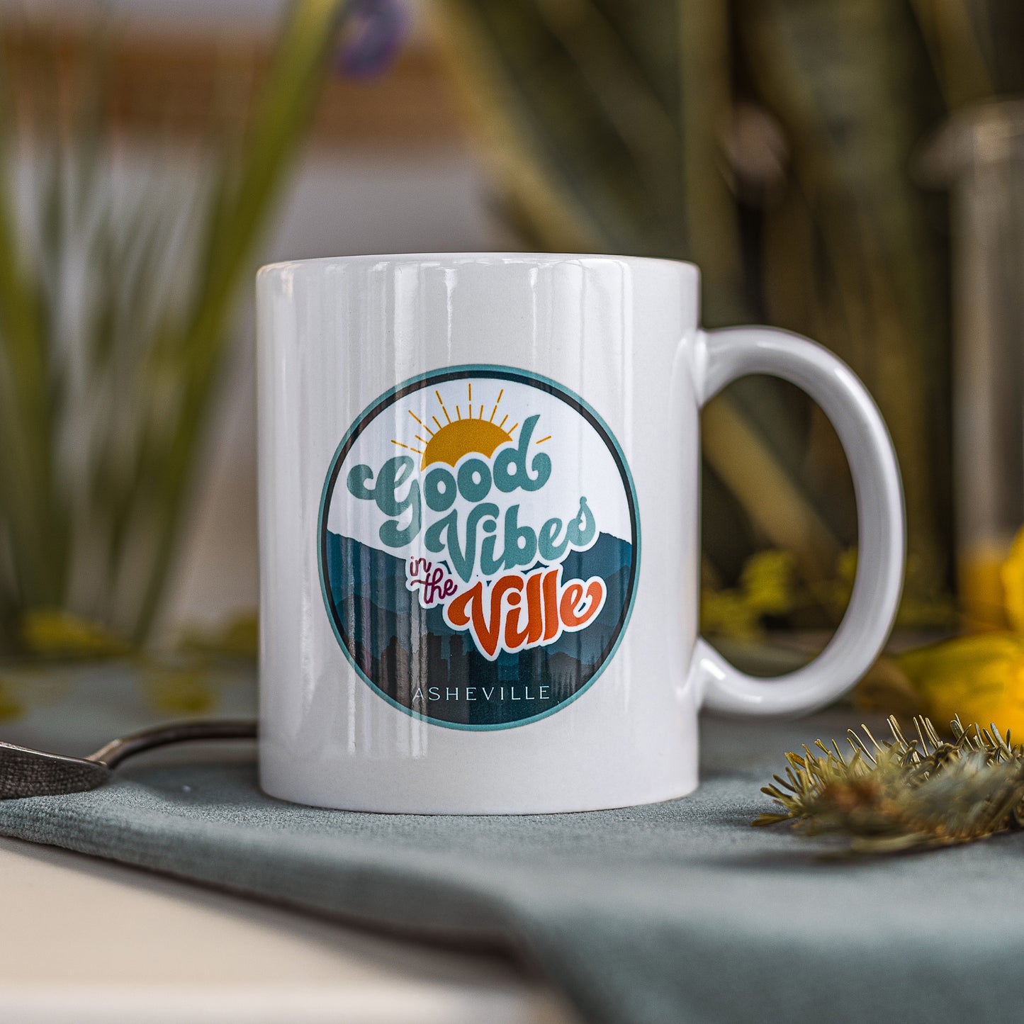 Good Vibes in the Ville | ASHEVILLE | Ceramic Coffee Mug