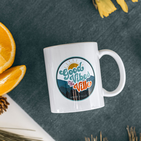 Good Vibes in the Ville | ASHEVILLE | Ceramic Coffee Mug