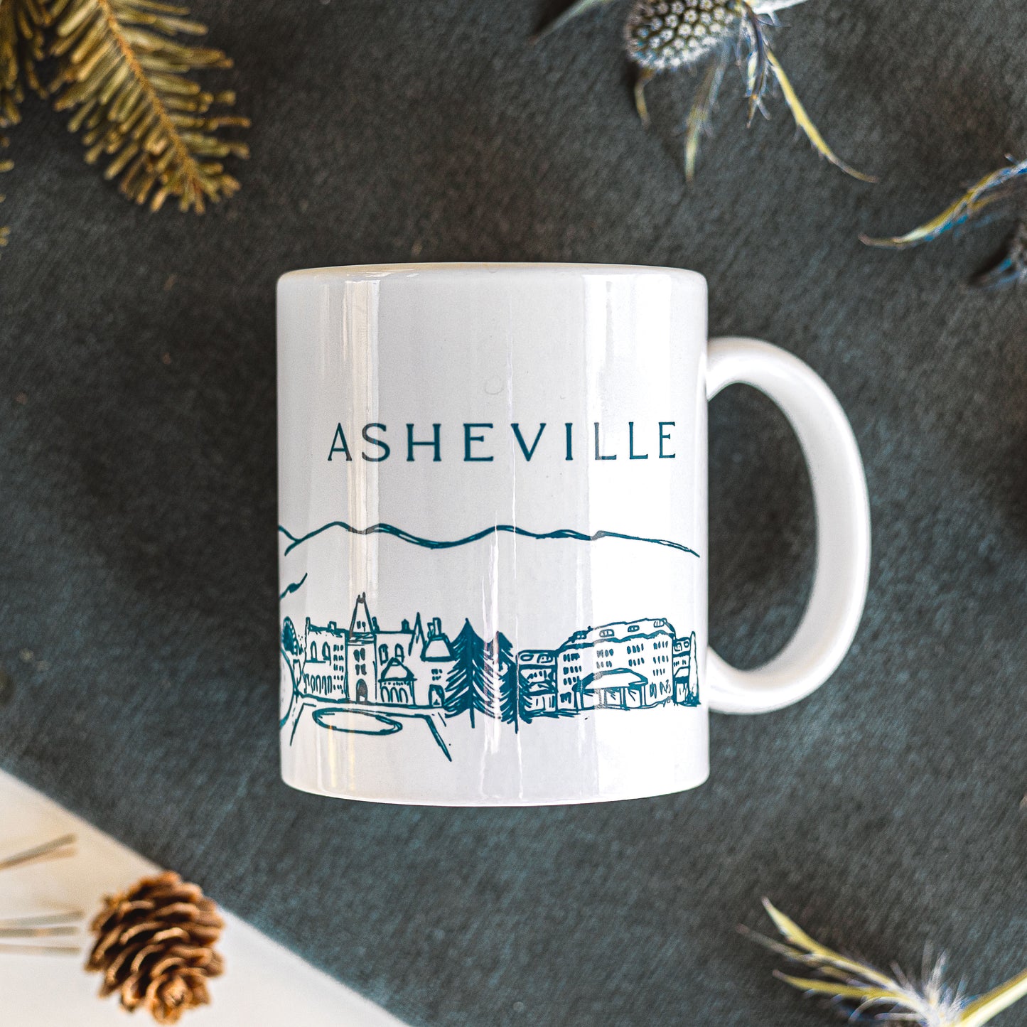 ASHEVILLE Cityscape and Landmarks | Coffee Mug