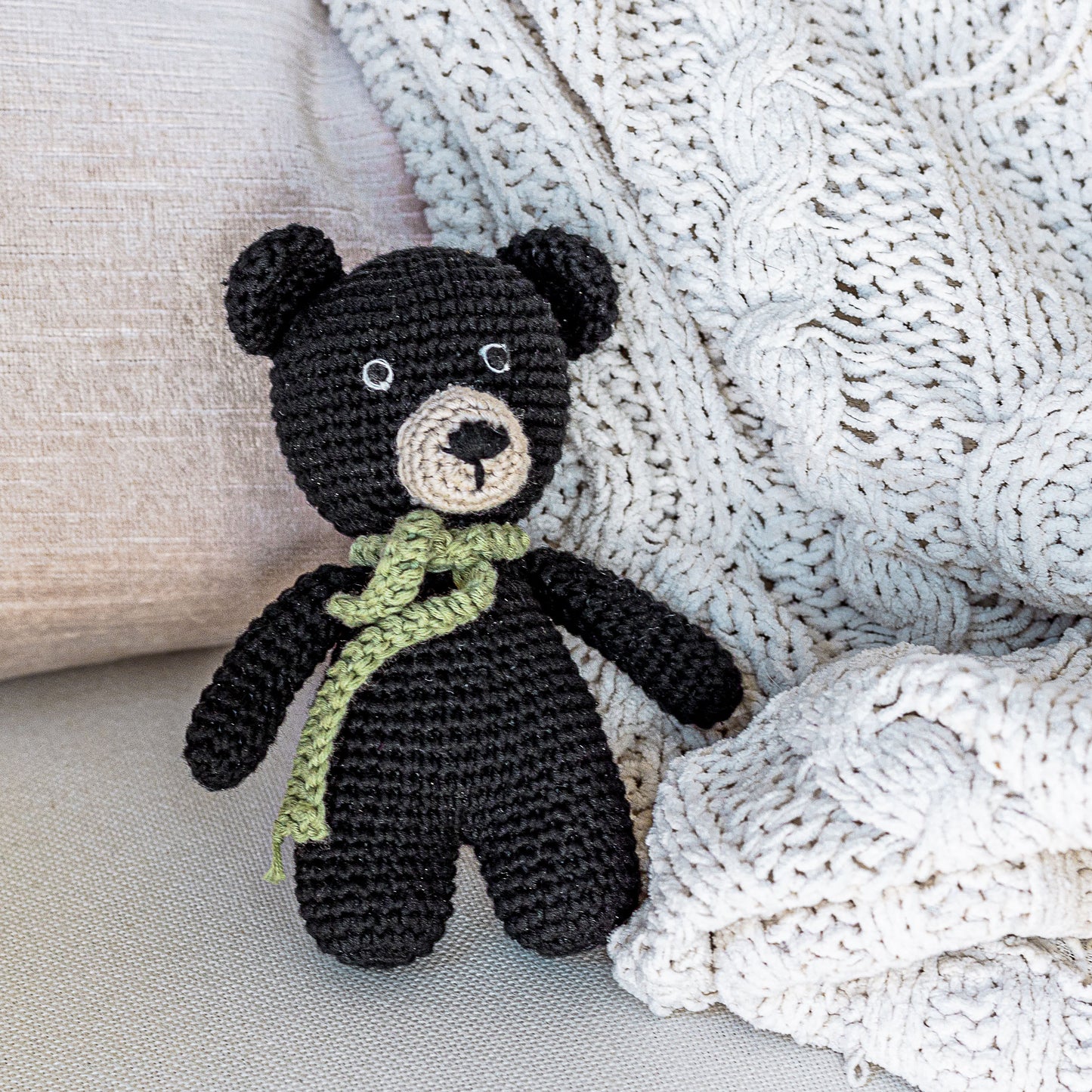 Burton the Black Bear | Woodland Animal Stuffed Toy