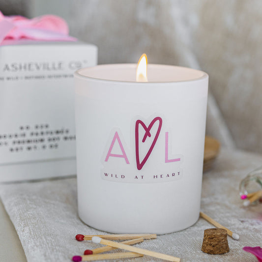 AVL Pink and White Candle