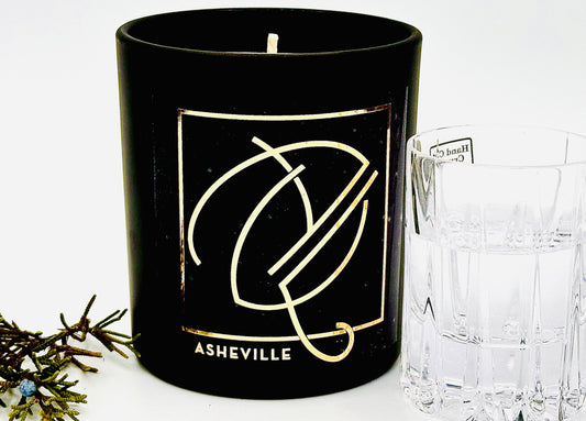 ASHEVILLE AVL Art Deco No. 1920  | Gin and Cypress Berry | Luxury Candle