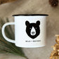 JB the Black Bear | Wild + Refined ASHEVILLE | Enamel Camper Mug