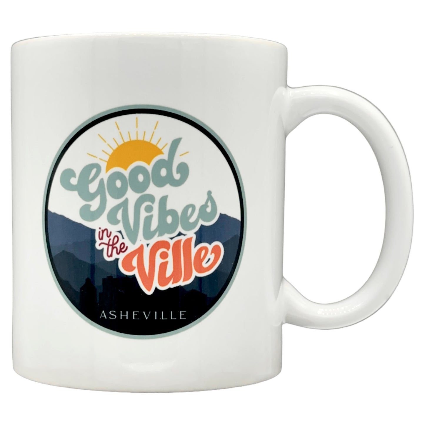 Good Vibes in the Ville | ASHEVILLE | Ceramic Coffee Mug