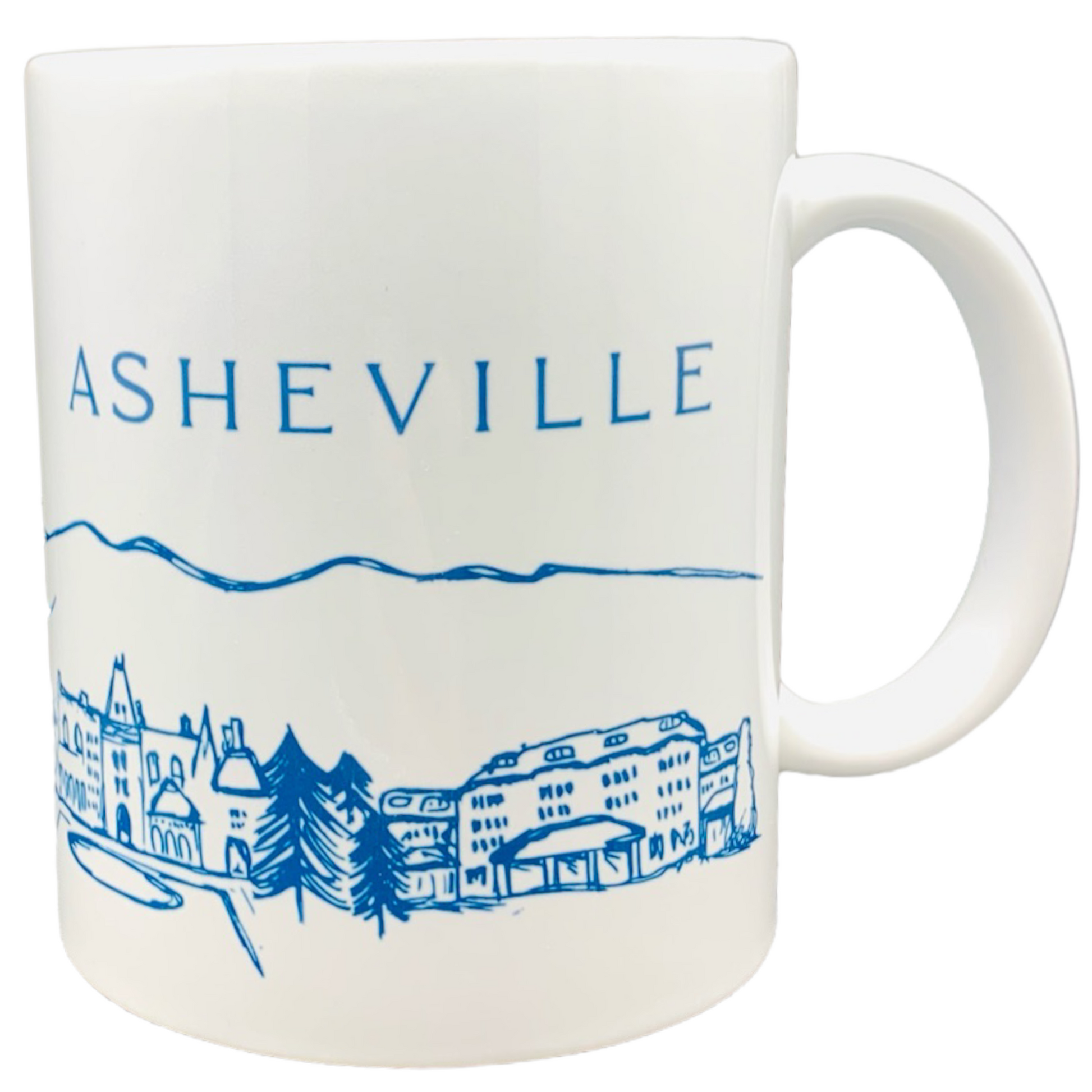 ASHEVILLE Mountain Cityscape & Landmarks Ceramic Mug - The ASHEVILLE Co. TM