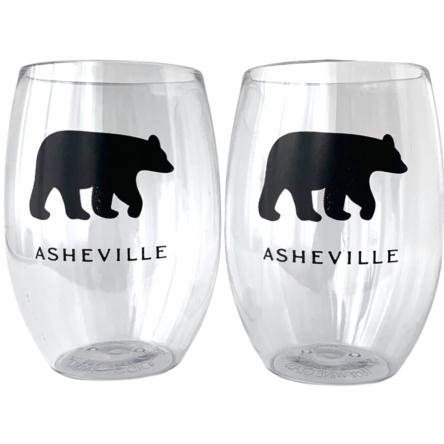 Shatterproof Stemless Wine Glasses - The ASHEVILLE Co. TM