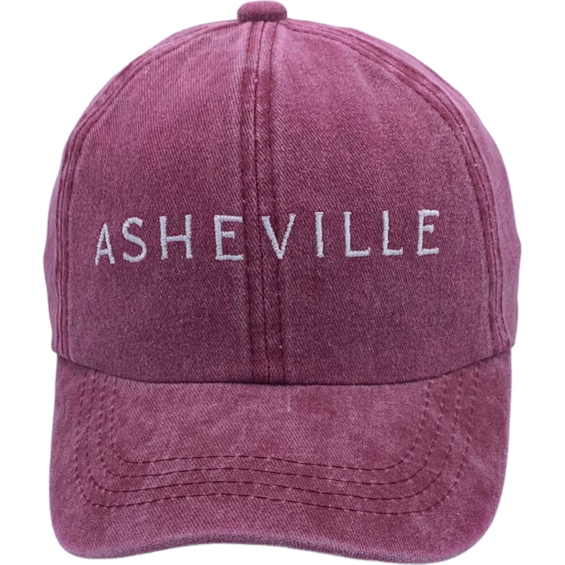 Youth ASHEVILLE Unstructured Dad Baseball Hat in Crimson Red - The ASHEVILLE Co. TM