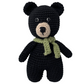 Asheville Cotton Crocheted Woodland Animal Toy: Burton the Black Bear - The ASHEVILLE Co. TM