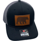 Burton Leather Patch Trucker Baseball Black and Charcoal - The ASHEVILLE Co. TM