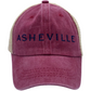 ASHEVILLE Crimson Vintage Trucker Baseball Hat - The ASHEVILLE Co. TM