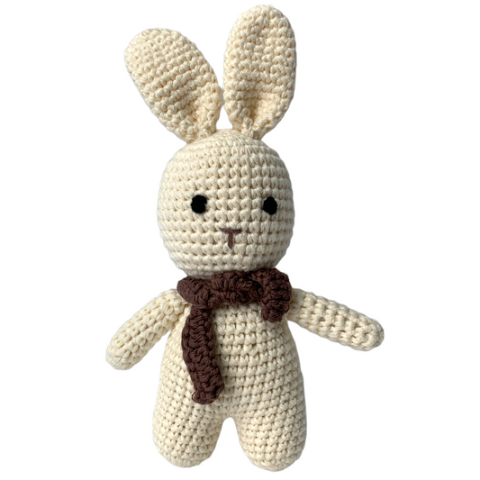 Asheville Cotton Crocheted Woodland Animal Toy: Bennett the Bunny - The ASHEVILLE Co. TM