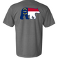 NC Flag Bear T-Shirt Slate Grey - The ASHEVILLE Co. TM