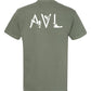 AVL Adventure T-Shirt Moss Green - The ASHEVILLE Co. TM